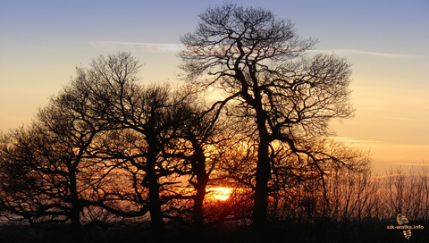 Sunset near Ashby in Jan 2012