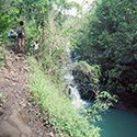 Hawaiian waterfall and pool